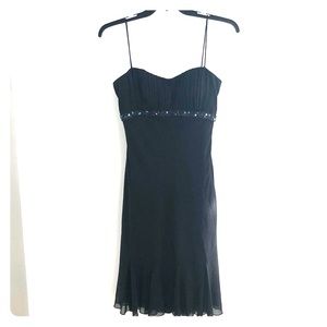 Dressbarn black spaghetti strap formal dress